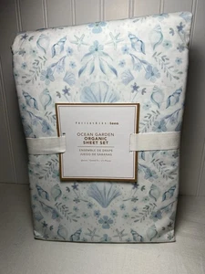 Pottery Barn Teen Ocean Garden Bio-Bettwäscheset ~ Königin - Bild 1 von 4
