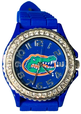 RELOJ para mujer UNIVERSITY OF FLORIDA GATORS con acento de cristal ¡con ALBERT WORKS! ¡BONITO! Foto 1 de 4