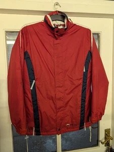 dare 2b ski jacket womens In Red with Blue Trim In Size Medium Water Repellent  - Picture 1 of 9