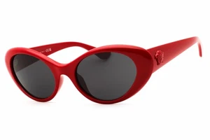 VERSACE VE4455U 534487 Sunglasses Red Frame Dark Grey Lenses 53mm - Imagen 1 de 4
