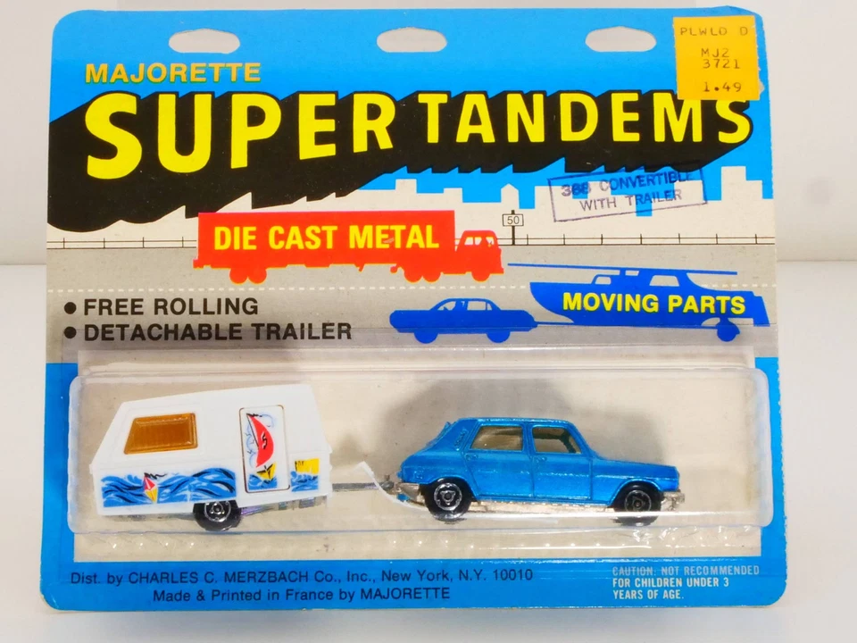 Majorette 368 Super Tandems Simca 1100 Ti Caravan USA Moc ! Boxed 1704-17-39 - Image 1 of 4