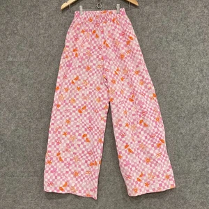 Cotton On Body Pants Womens Size XS Cotton Elastic Waist Wide-Leg Multicoloured - Picture 1 of 9