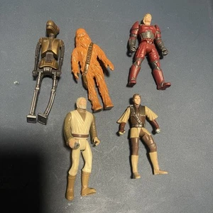 vintage star wars actionfiguren konvolut kenner star tours gebraucht obi wan leia luke - Bild 1 von 4