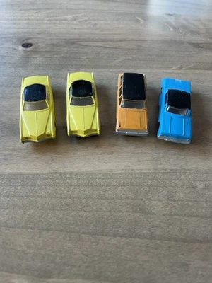 Coches de plástico vintage escala 1:87 para diseño de tren HO - Lote de 4 Foto 1 de 4