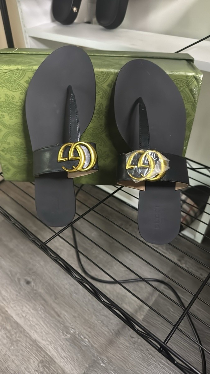 シューズ・サンダルその他 GUCCI Woman Flat sandals Black 816625AAEGP 1000 816630_FAD9G_1000_001_100_0000