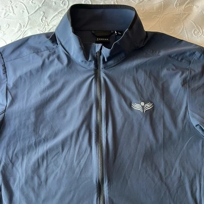 Dunning Golf Navy Halo Soft Shell Performance Full Zip Men's Jacket Size M New - Image 1 of 4