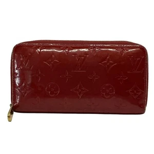 Auth LOUIS VUITTON Zippy Wallet M91981 Pomme d'Amour Monogram Vernis CA3099 - Picture 1 of 12