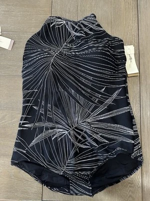 Traje de baño Gottex negro talla grande 22W cuello alto una pieza Foto 1 de 2