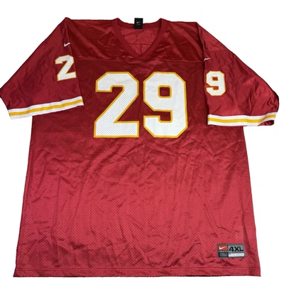 Camiseta Nike Team Vintage #29 Vermelha Branca Amarela 4XL Fabricada na Coreia - Imagem 1 de 4