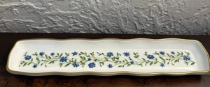LEC LeClair LIMOGES, Olive Tray Trinket Dish w floral pattern & gold trim EUC - Picture 1 of 6