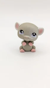 LPS Littlest Pet Shop Mouse #192 - Gray with Purple Eyes - Picture 1 of 8