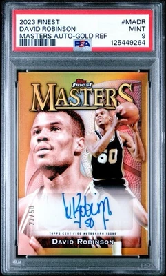 2025 Topps 最佳大师赛签名 David Robinson #MA-DR 金色折射器 /50 PSA 9 — 第 1/2 张图片