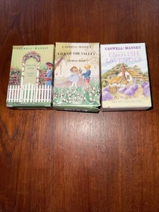 Caswell Massey 3 Floral Scented Bar Soaps 3.25oz  each/New in Vintage Boxes - Picture 1 of 7