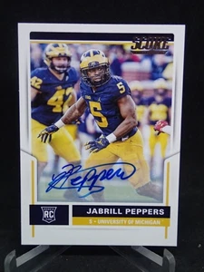 Jabrill Peppers 2017 Panini Score Rookie Auto Wolverines / Steelers - Bild 1 von 2