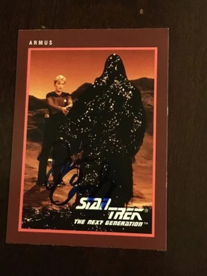 Denise Crosby Autographed Tasha Yar Card - Star Trek TNG Next Generation 1991 - Image 1 of 3