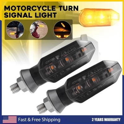 Luz de giro LED para motor de motocicleta indicador de humo ámbar ajuste Honda Foto 1 de 4