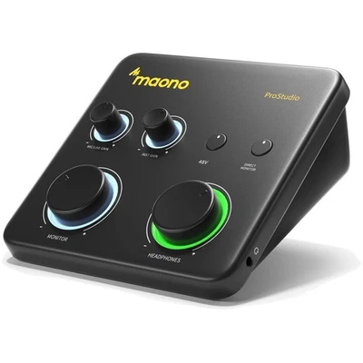 Maono USB Audio Mixer 24-bit/192kHz mit XLR-Eingang für Musiker und Podcaster - Bild 1 von 4