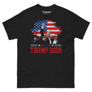 Donald Trump 2028 FIGHT! KAMPF! KAMPF! Politisches T-Shirt MAGA *S -3XL - Bild 1 von 2