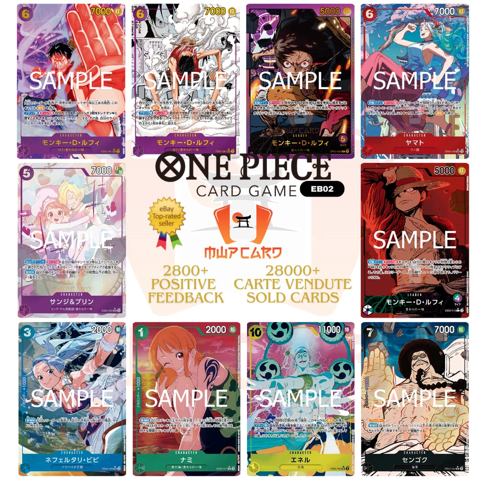 One Piece Anime 25th Collection EB-02 ALL PARALLEL Card List EB02 JAP PREORDER - Immagine 1 di 1
