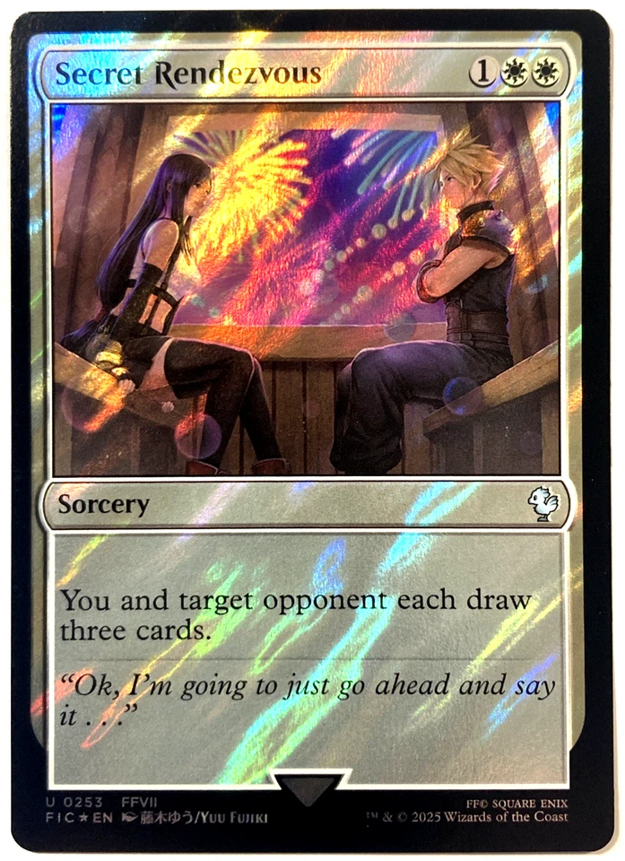 MTG Secret Rendezvous (Surge Foil) Commander: Final Fantasy 253 FF7 FFVII NM - Image 1 of 4