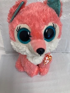 Ty Beanie Boos❤️Maggie The Pink Wolf GWL Exclusive 9" Medium New MWMT's - Picture 1 of 1