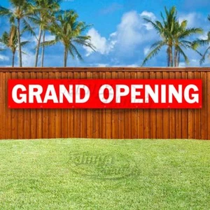 GRAND OPENING Advertising Vinyl Banner Flag Sign LARGE HUGE XXL SIZES - Bild 1 von 6
