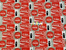 5 Servietten Coca Cola Serviettentechnik Motivservietten 1//4 Werbung Schrift rot
