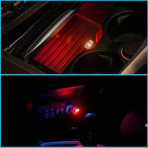 USB Car Interior New Light Neon Atmosphere Ambient Lamp Bulb LED Accessories - Picture 1 of 12