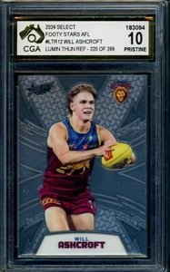 2024 Select AFL Luminous Thunderbolt REFRACTOR Will Ashcroft Graded CGA 10 - Picture 1 of 3