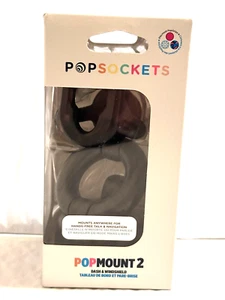 PopSockets - PopMount 2 Escritorio Coche Salpicadero y Parabrisas Montaje - Negro ¡NUEVO!! - Imagen 1 de 14
