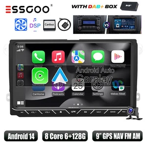 DAB+ Carplay 6+128G Android 14 Autoradio GPS Für VW Golf 5 6 Touran Tiguan Caddy - Bild 1 von 15