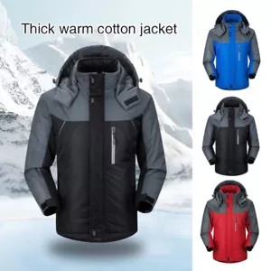 Herrenjacken Kapuzenmantel dicker Mantel wasserdicht Ski Schnee Wandern Winter warme Outwear. - Bild 1 von 18