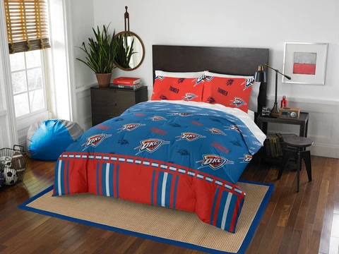 Oklahoma City Thunder Full Bed in a Bag (Rotary) OFFICIAL NBA Cover