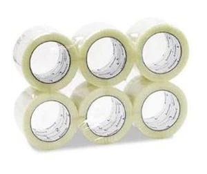 3 Rolls Carton Sealing Clear Packing Tape Box Shipping - 2 mil 2" x 110 Yards - Bild 1 von 1