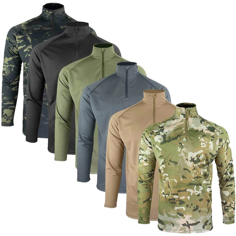 Viper Mens Base Layer Long Sleeve Top Breathable Wicking Training Under Shirt - Image 1 of 1