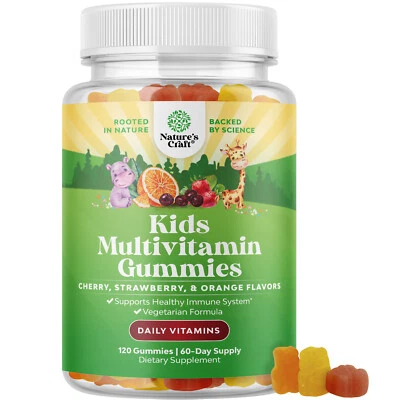 Delicious gomitas multivitamínicas Daily Kids para inmunidad halal sin gluten 120ct Foto 1 de 4