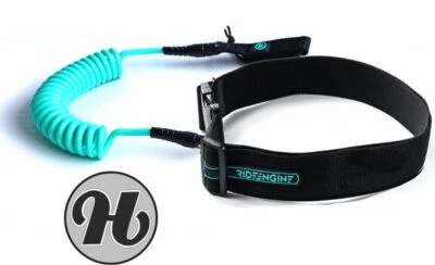 Ride Engine Wing Coiled Waist Leash Black Hüfte Wingsurf Hüftleash - Top Preis