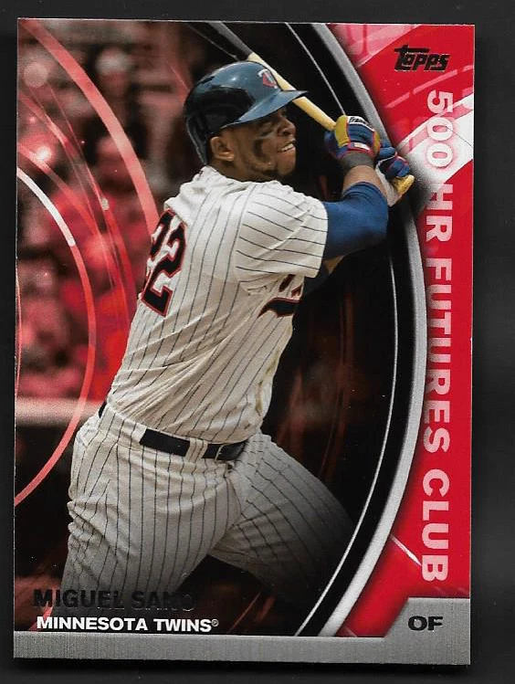 2016 Topps Update 500 HR Home Run Futures Club Insert Miguel Sano # 500-20 Twins - Image 1 of 1