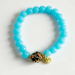 New Talbots Bold Glass Beads Stretch Bracelet Chic Women Party Vacation Jewelry - Picture 1 of 4