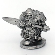 Dwarf Advancing With Spear Warhammer Fantasy Armies 28mm Unpainted Wargames