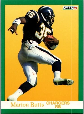 1991 Fleer Football - #171 Marion Butts - Image 1 of 2