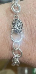 Beautiful QVC Silver Tone Chain 7.5” Bracelet - Picture 1 of 2