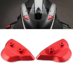 Rückspiegel Block Off Platten Halterung Abdeckung passend Yamaha YZF-R6 YZFR6 2017-20 rot - Bild 1 von 10