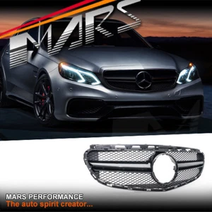 Gloss Black AMG E63-S Style Bumper Grill for Mercedes-Benz E-Class W212 14-16 - Picture 1 of 11
