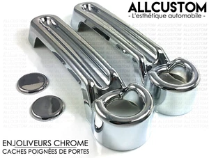 ENJOLIVEURS CHROME CACHES POIGNEES PORTES pour JEEP WRANGLER JK 2007-2017 V6 4X4 - Bild 1 von 4