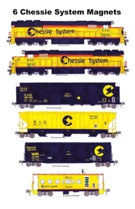 6 imanes Andy Fletcher del sistema Chessie Manifest Train - Imagen 1 de 1
