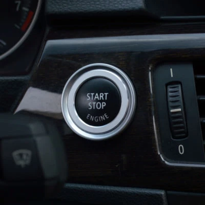 For BMW Z4 E89 Metal Red Silver Car Engine Start Stop Button Ring Stickers  - Image 1 of 4