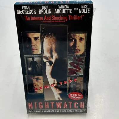 Nightwatch VHS Sealed Tape Demo Tape Promo Screener Ewan McGregor Nick Nolte - Image 1 of 4