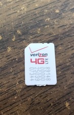 Verizon Wireless 4G Lte Prepaid Micro Sim Card