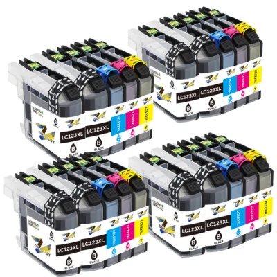 LC121 LC123 XL kompatibel für Brother DCP-J4110DW J132W J152W J172W J552DW SET - Bild 1 von 2